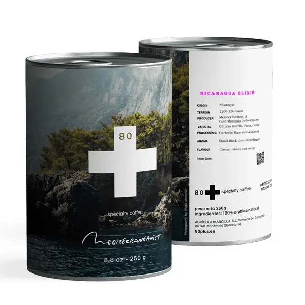 Nicaragua Natural Elixir specialty coffee packaging