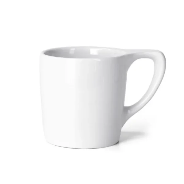 White notNeutral Lino Mug with curved handle on a white background
